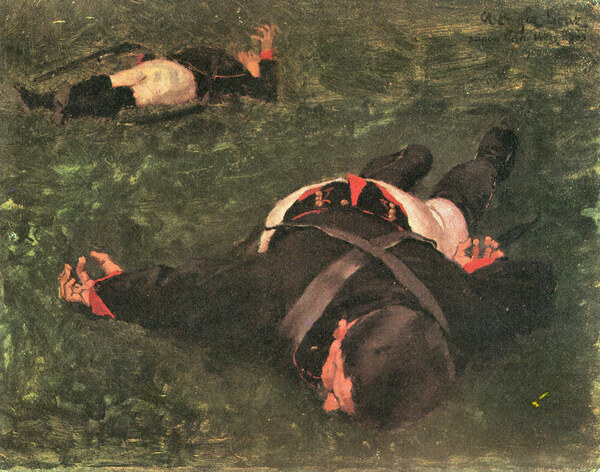 Dead Frenchmen by Albin Egger-Lienz